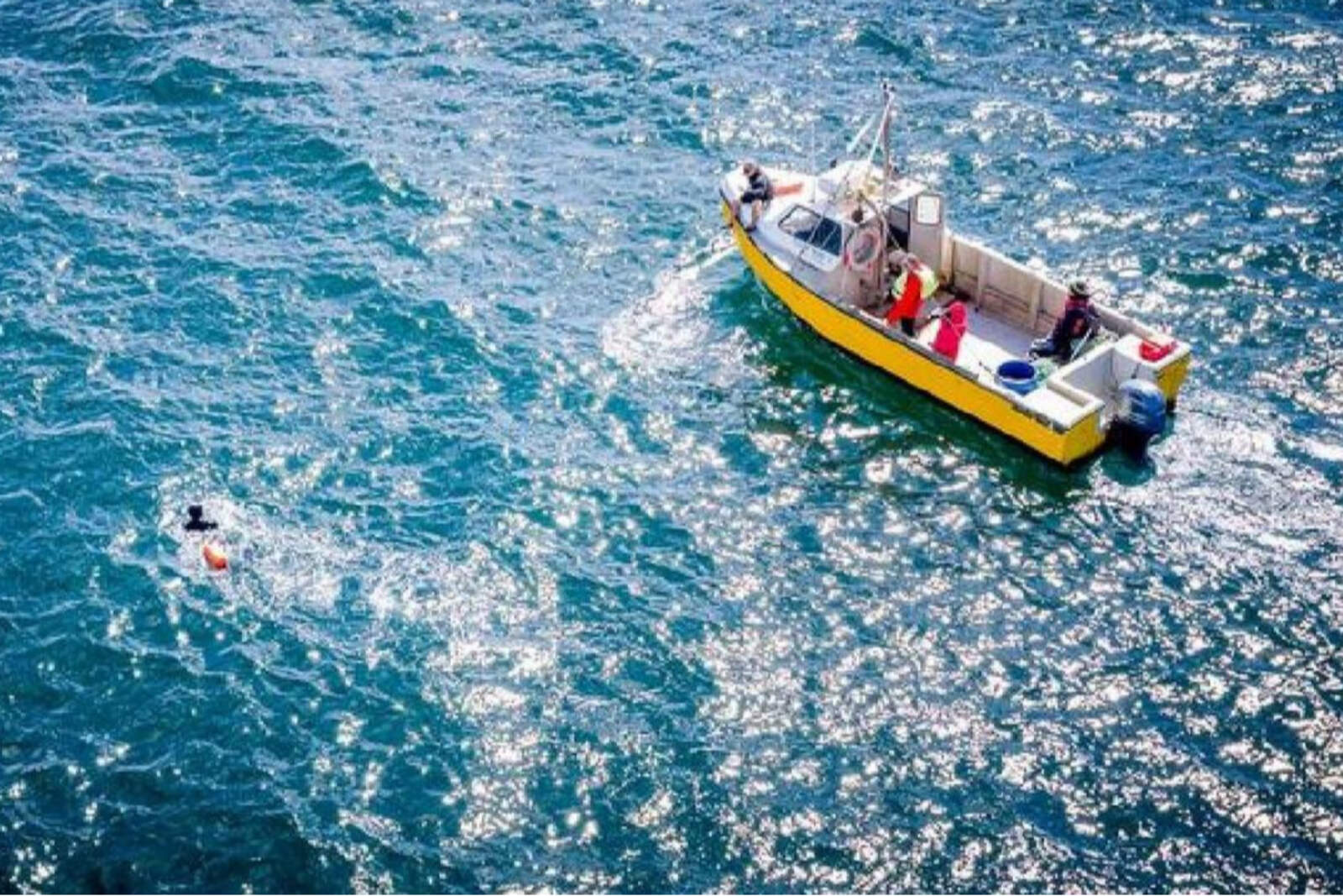 El deportista recorrió una distancia total de 3.250 metros en un tiempo de 1 hora, 8 minutos y 59 segundos