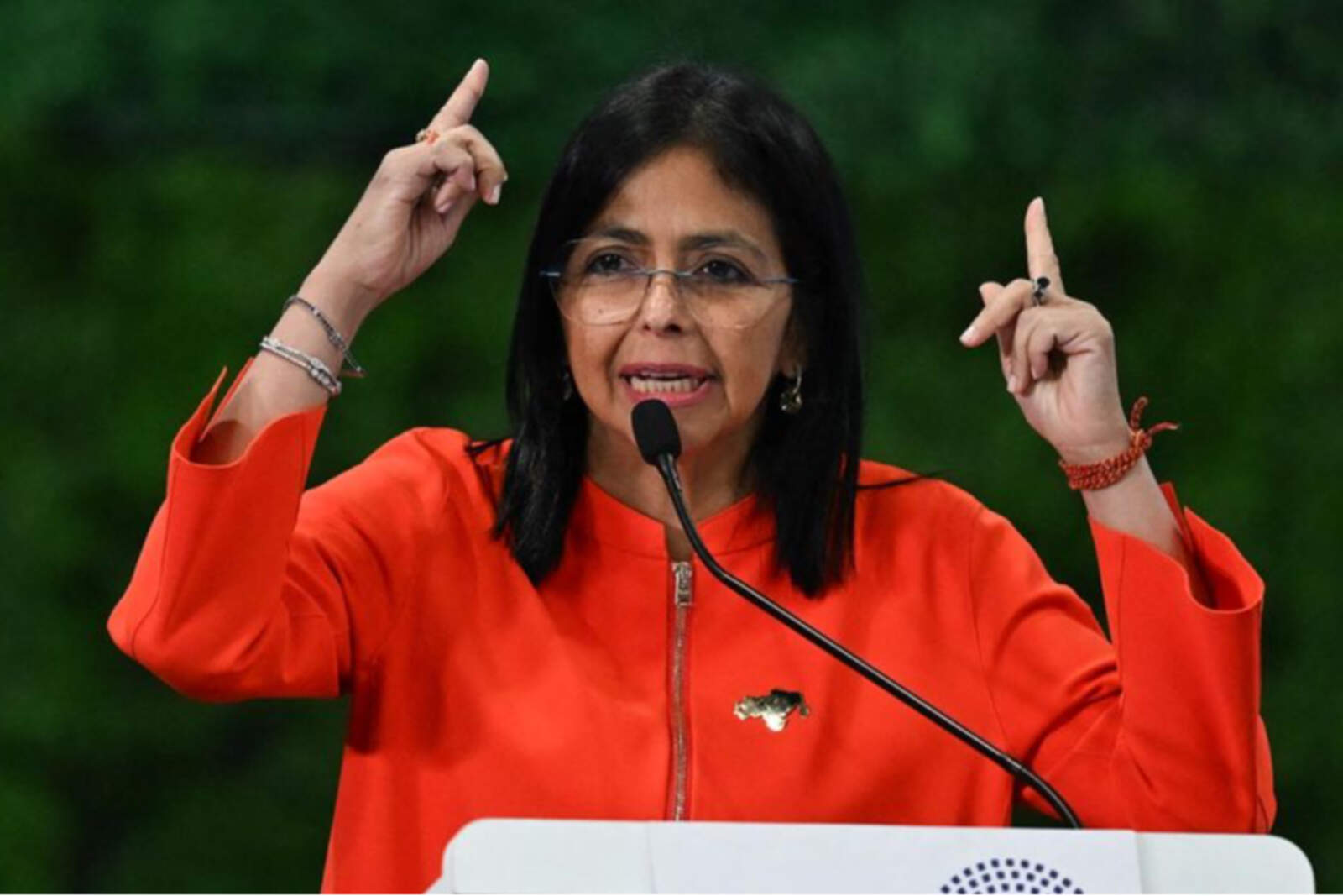 Delcy Rodríguez, líder del régimen venezolano de transición.
