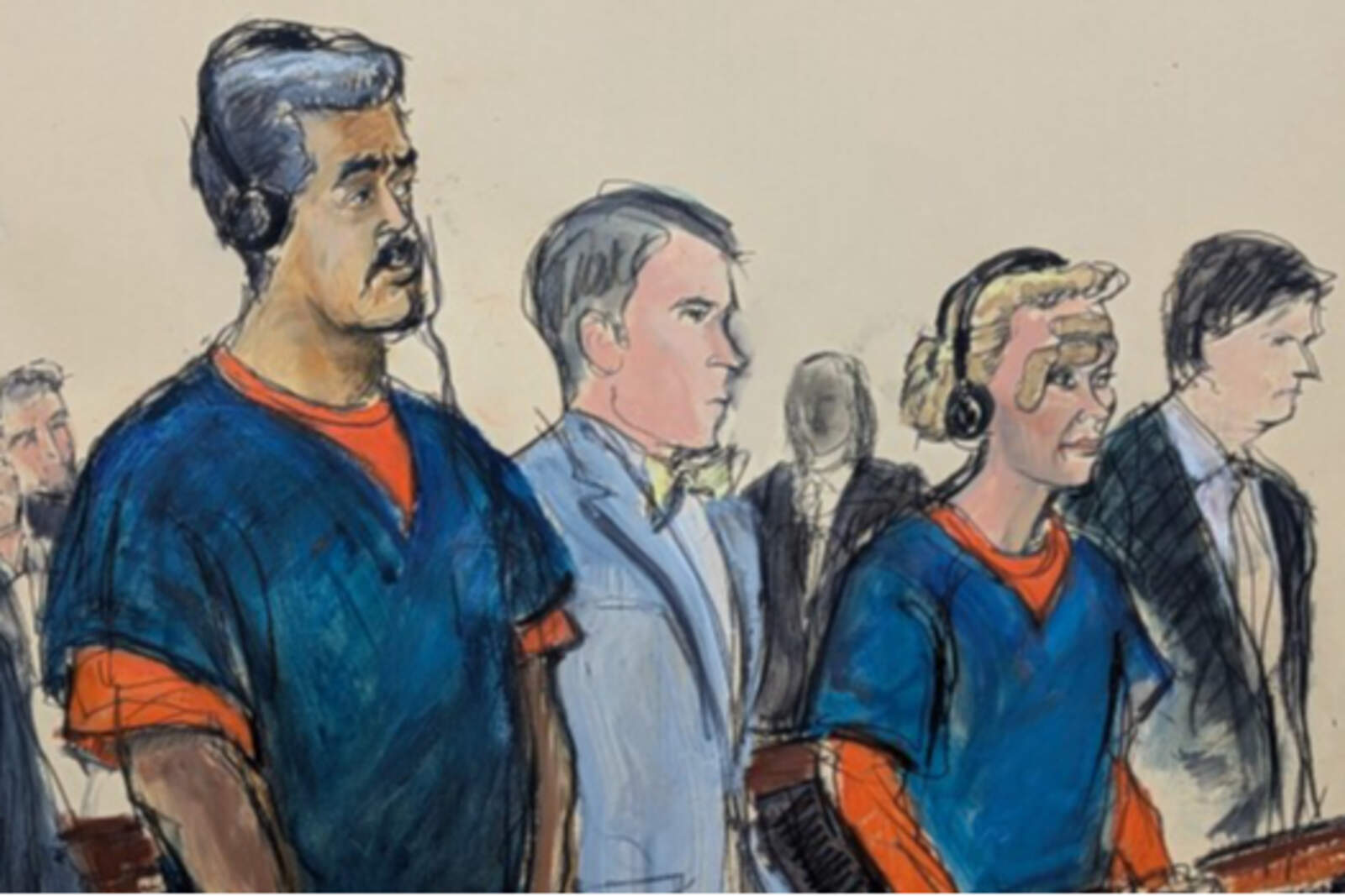 Maduro en el juicio.