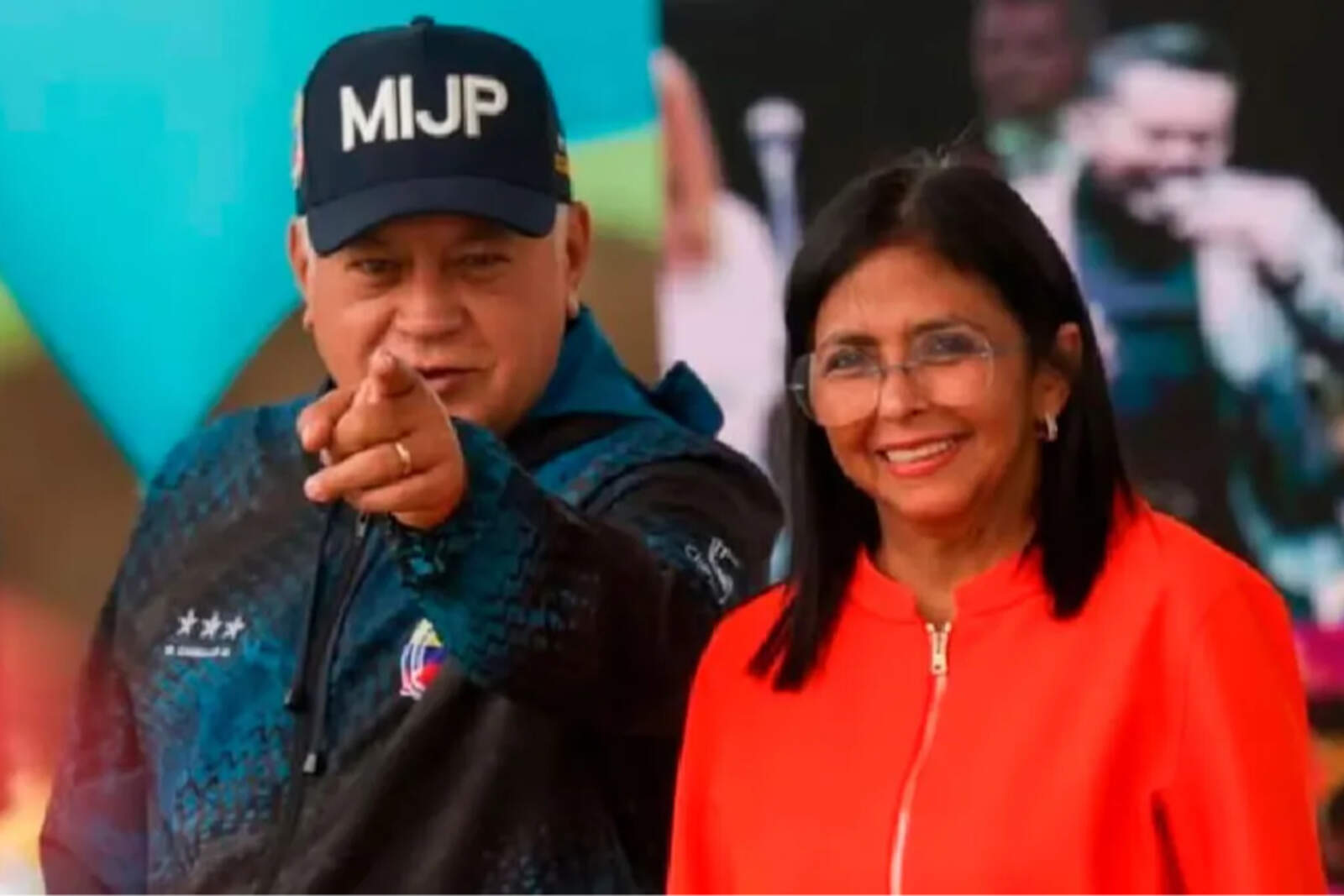 Delcy Rodriguez. junto a Diosdado Cabello, rumoreado como líder de facto.