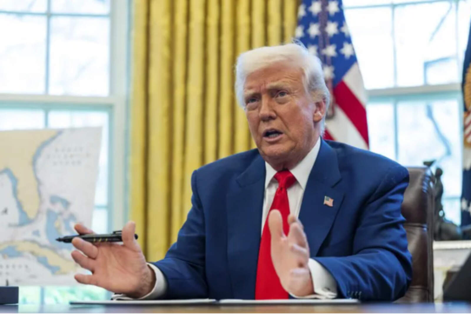 Trump destacó que su idea es llegar a un acuerdo para adquirir el territorio en el Ártico 