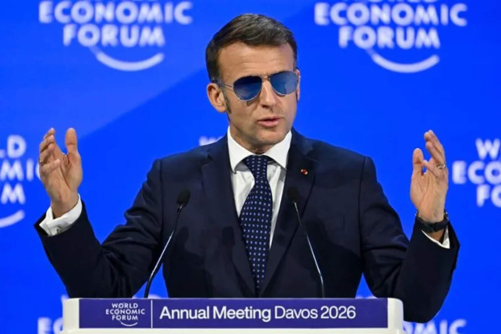 Macron confirmó que la intercepción se realizó en conjunto con varios países europeos y que el buque poseía sanciones internacionales