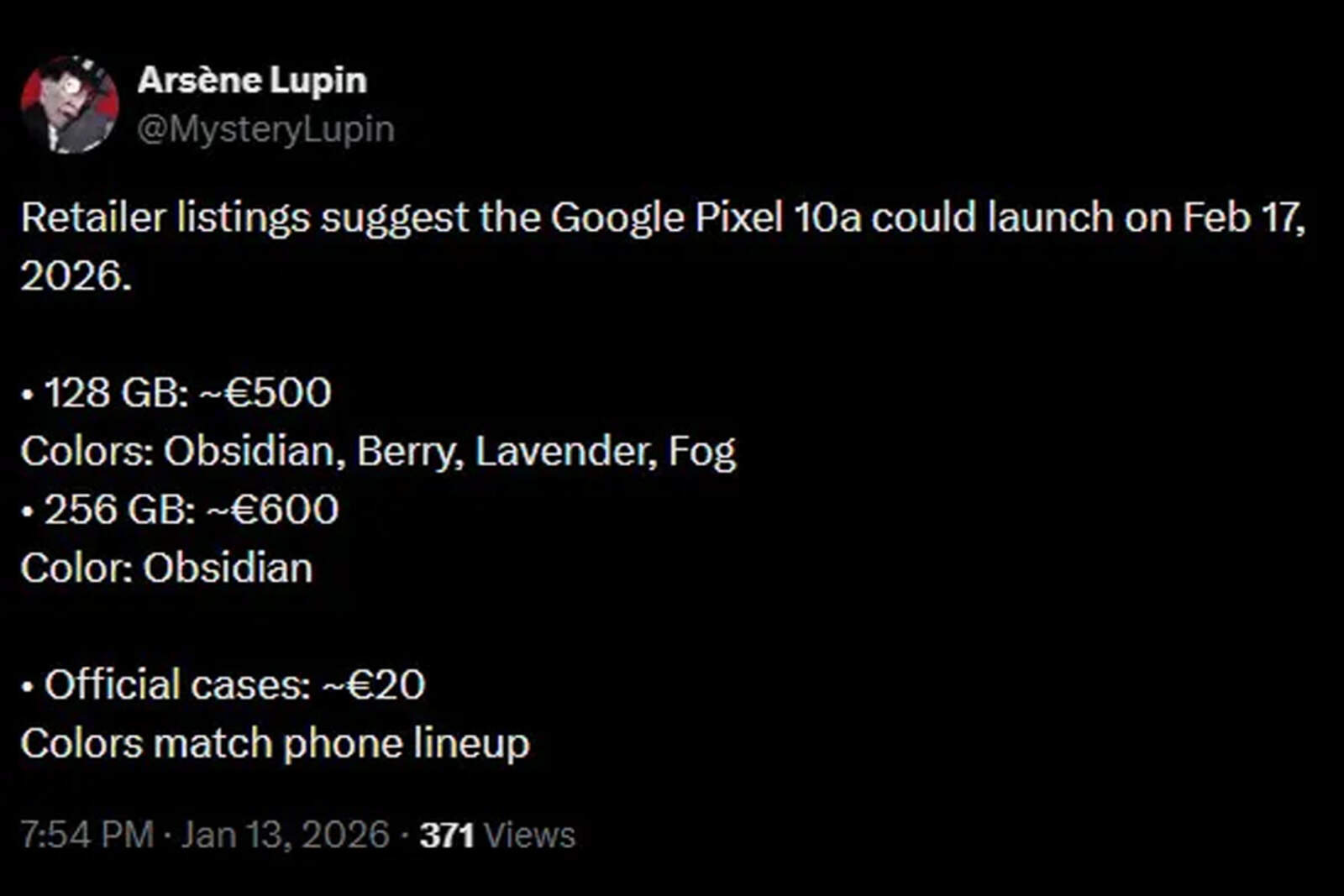 Precio filtrado: más barato que el Pixel 9a