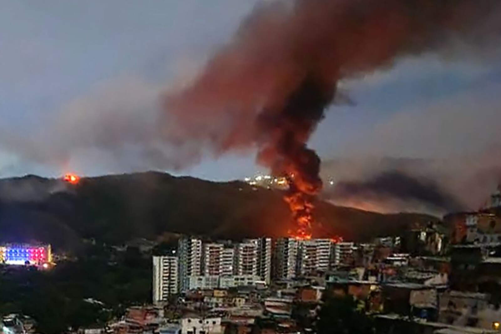 La operacion militar en Caracas.