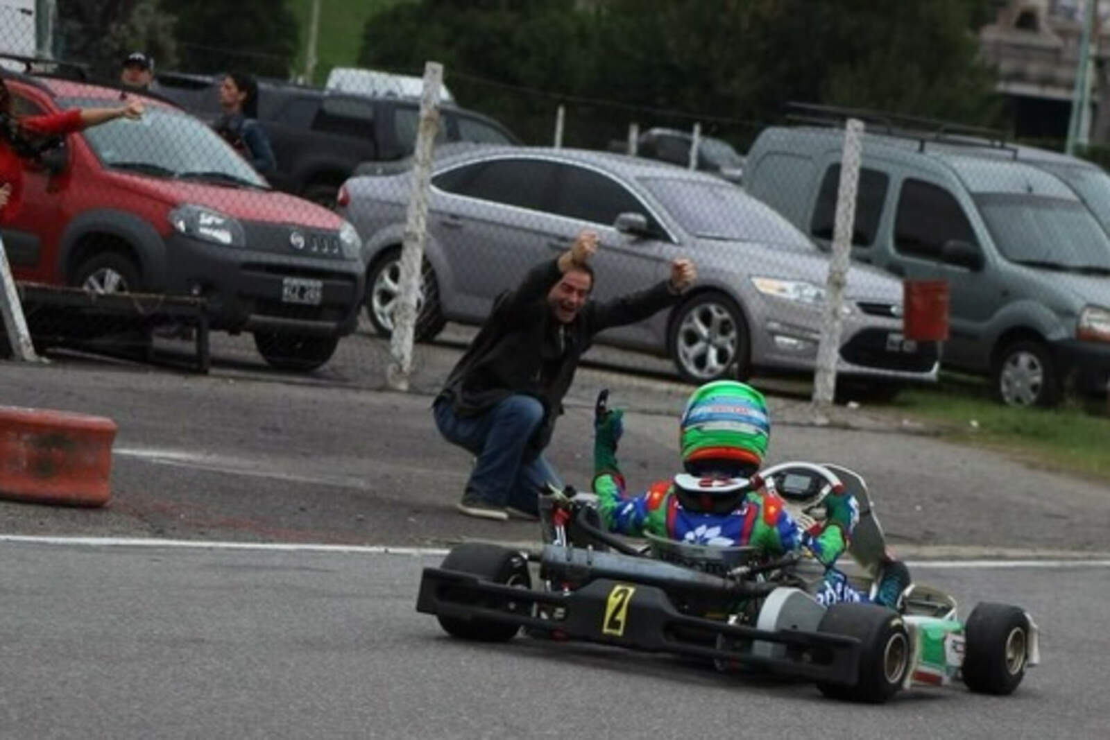 Franco Colapinto en sus primeros pasos en las pistas
