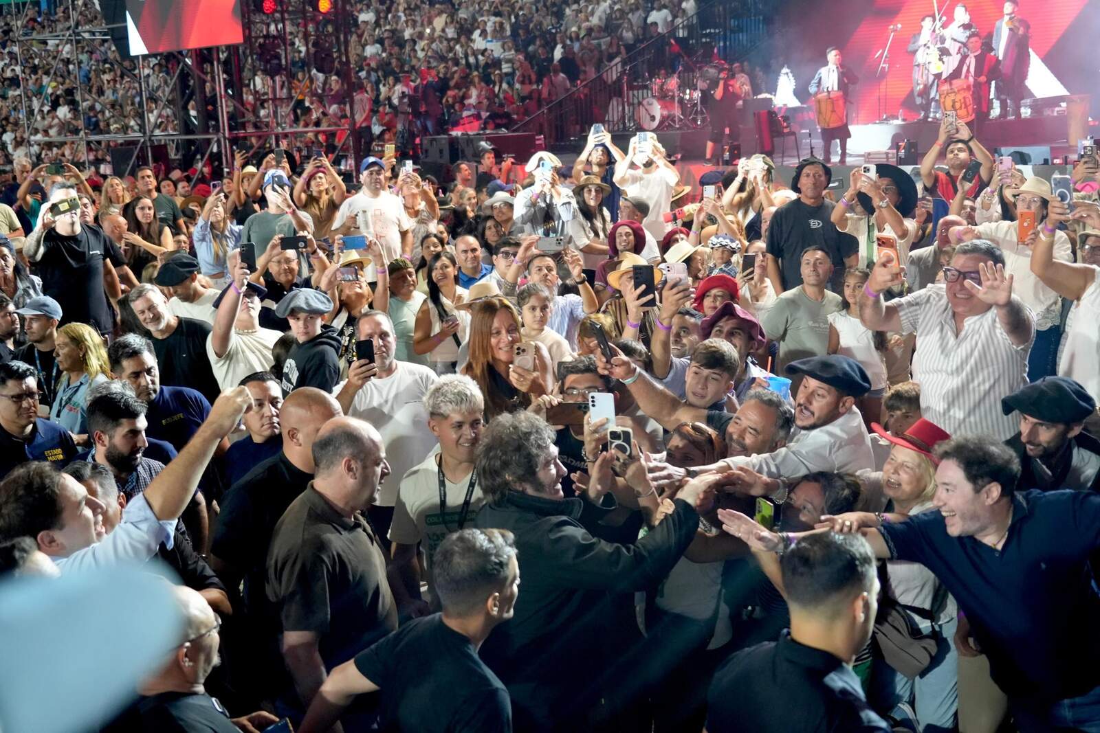Javier Milei en el Festival de Jesús María.