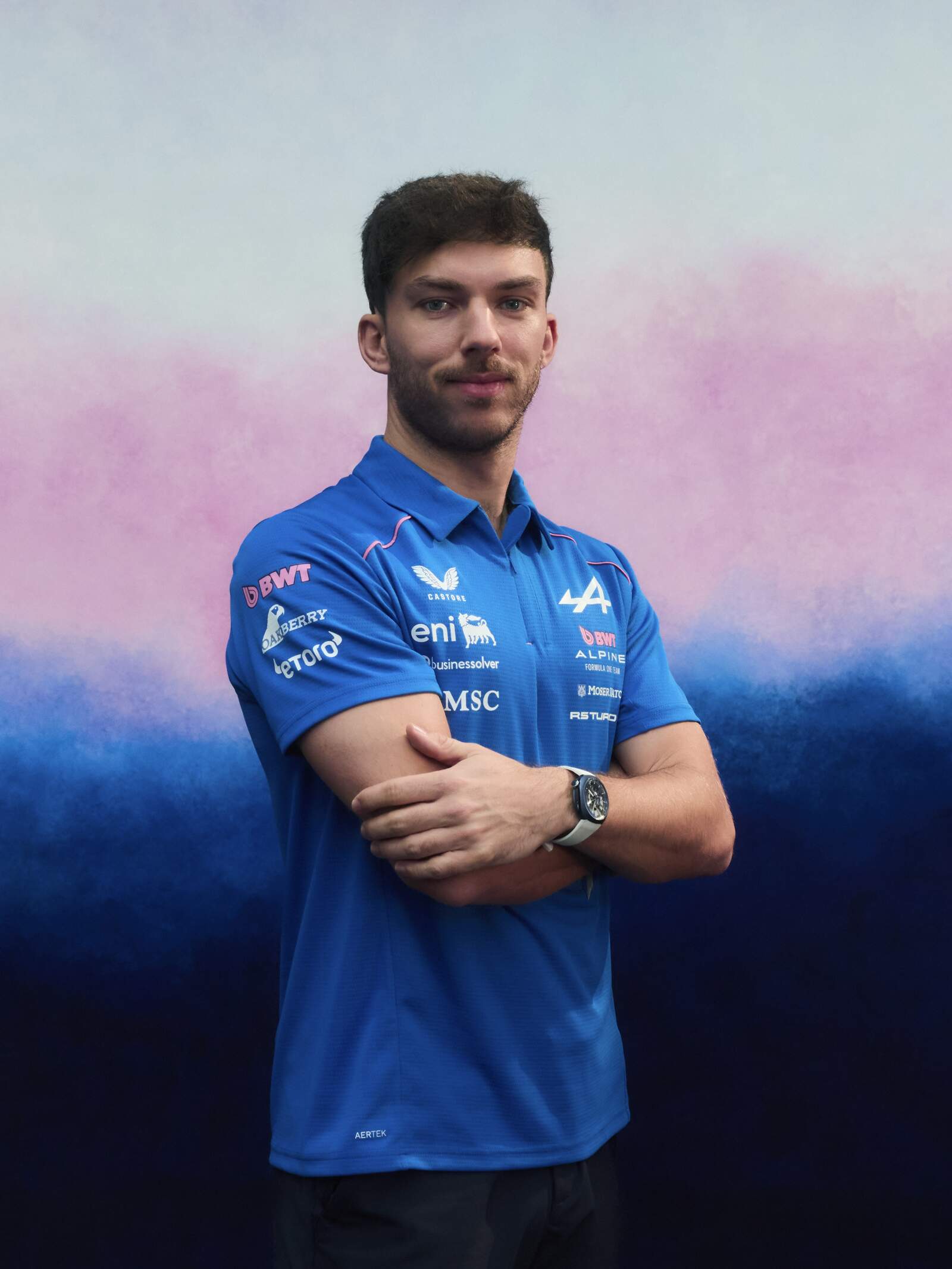 Gasly con la nueva indumentaria