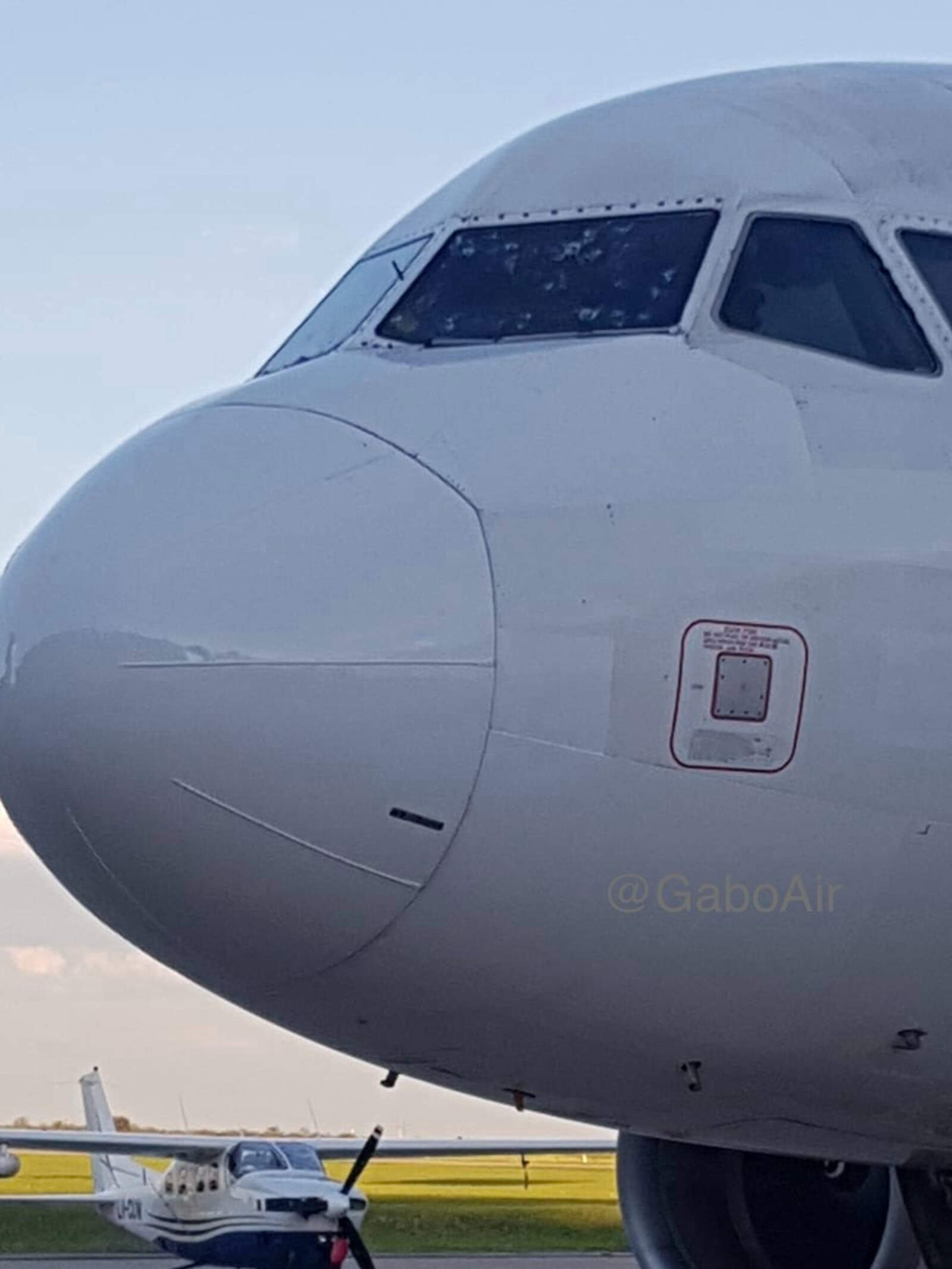 Fuerte caída de granizo en Córdoba.