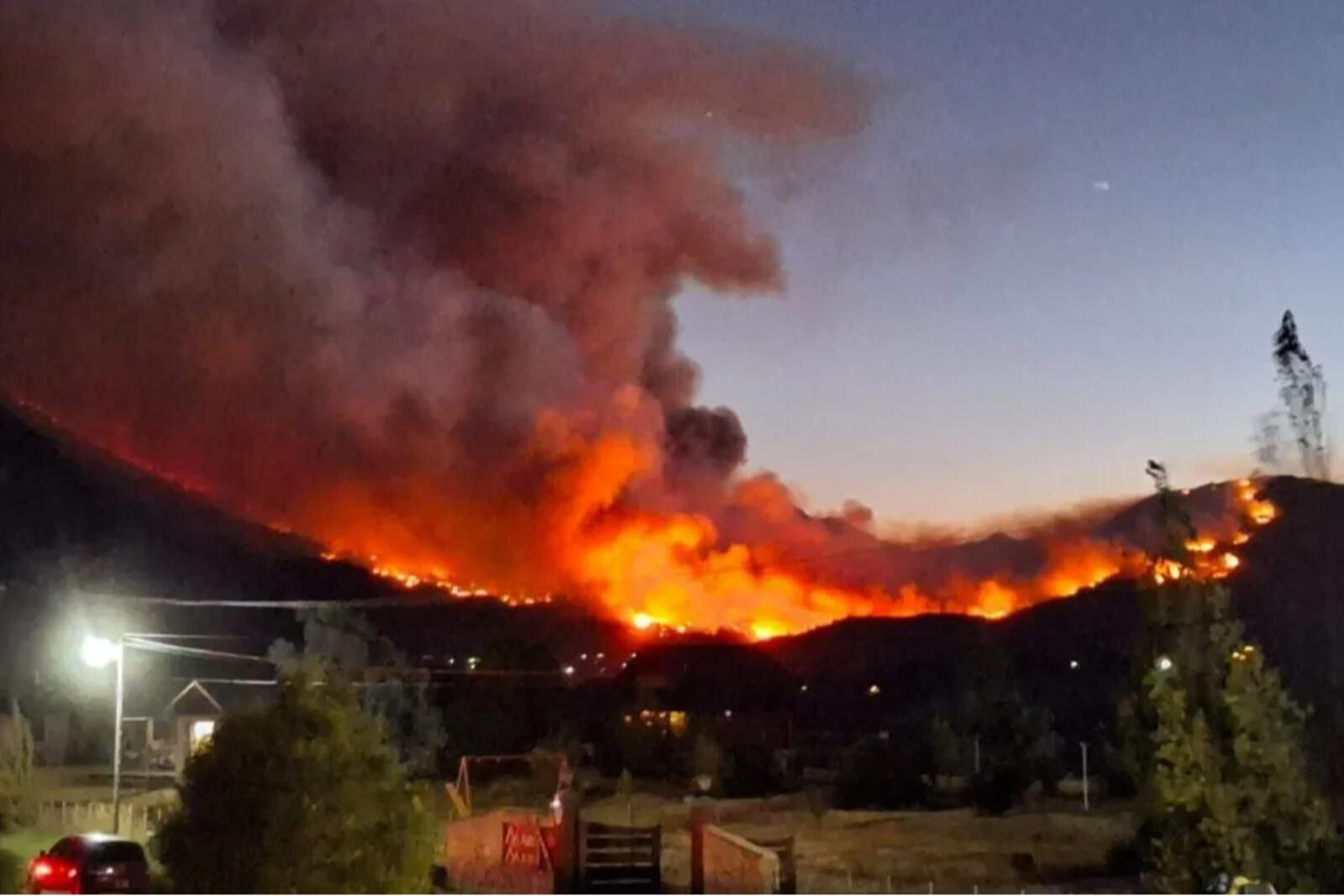 Incendios en Chubut.