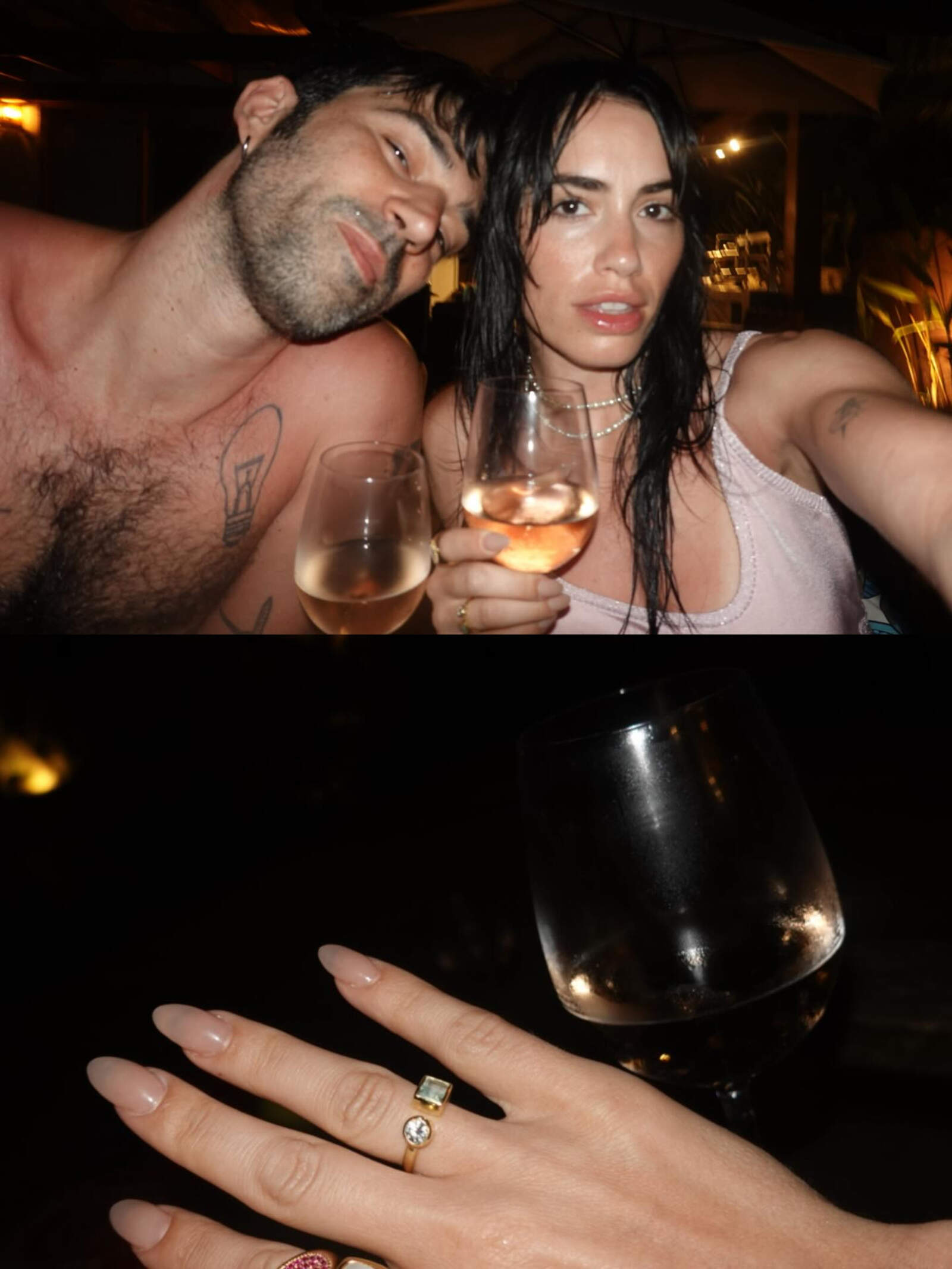 El posteo con el que la pareja anunció su casamiento 