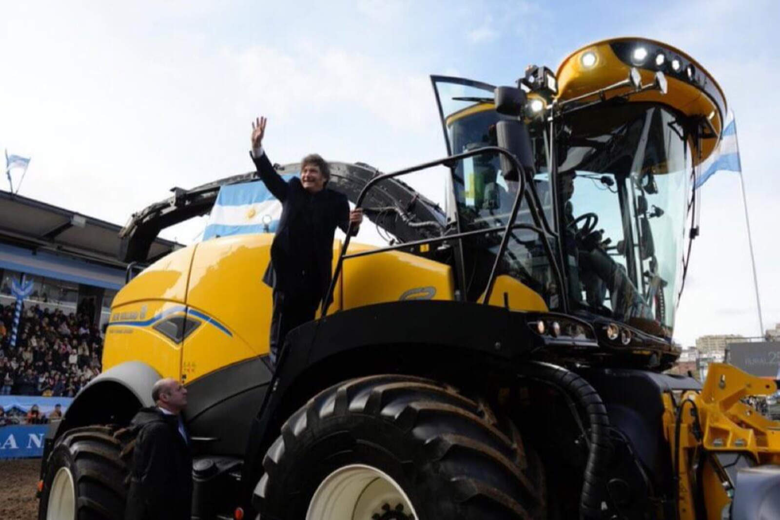Javier Milei en la Expo Rural.