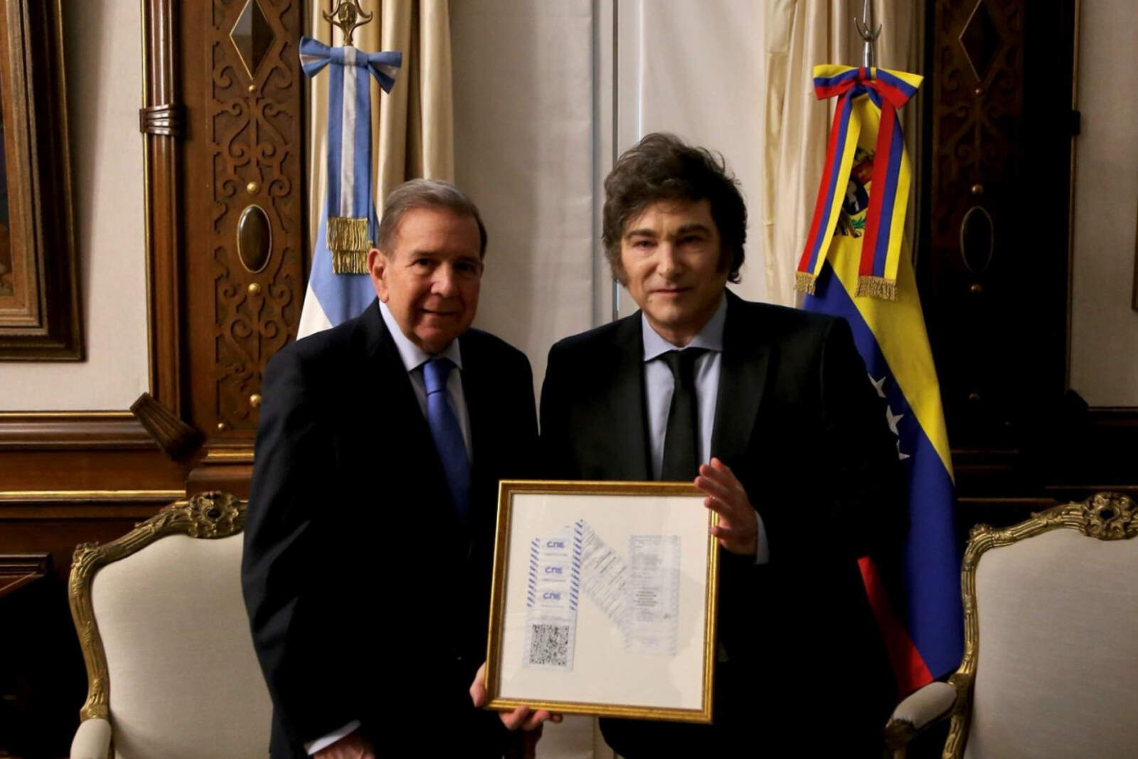 El Gobierno argentino reconoce a Edmundo González Urrutia como Presidente electo de Venezuela