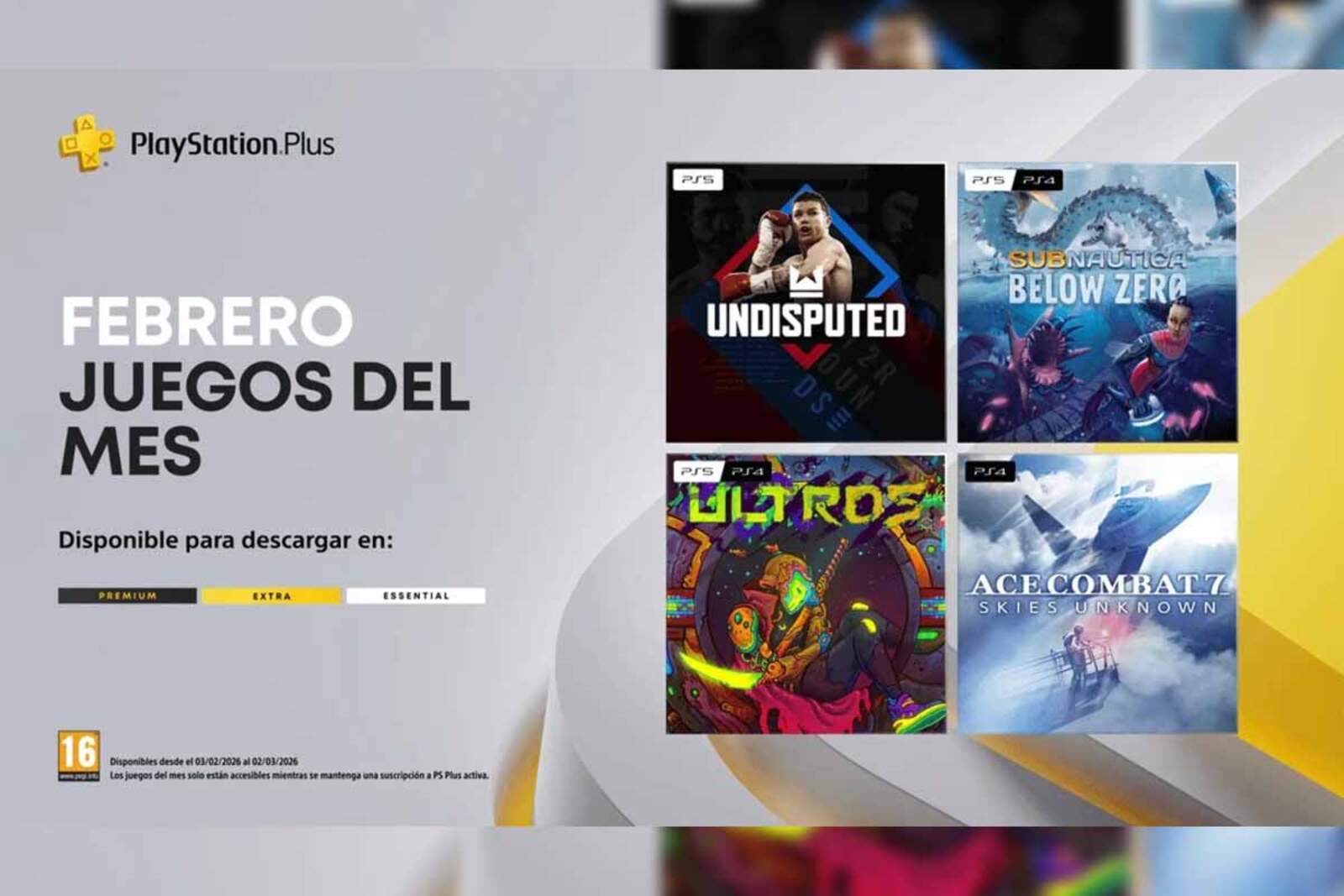 Lista completa de juegos gratis de PS Plus en febrero 2026