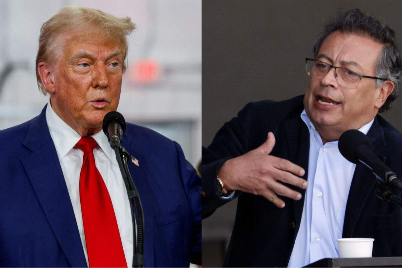 Trump calificó de 'enfermo' a Petro y no descartó una operación militar en Colombia