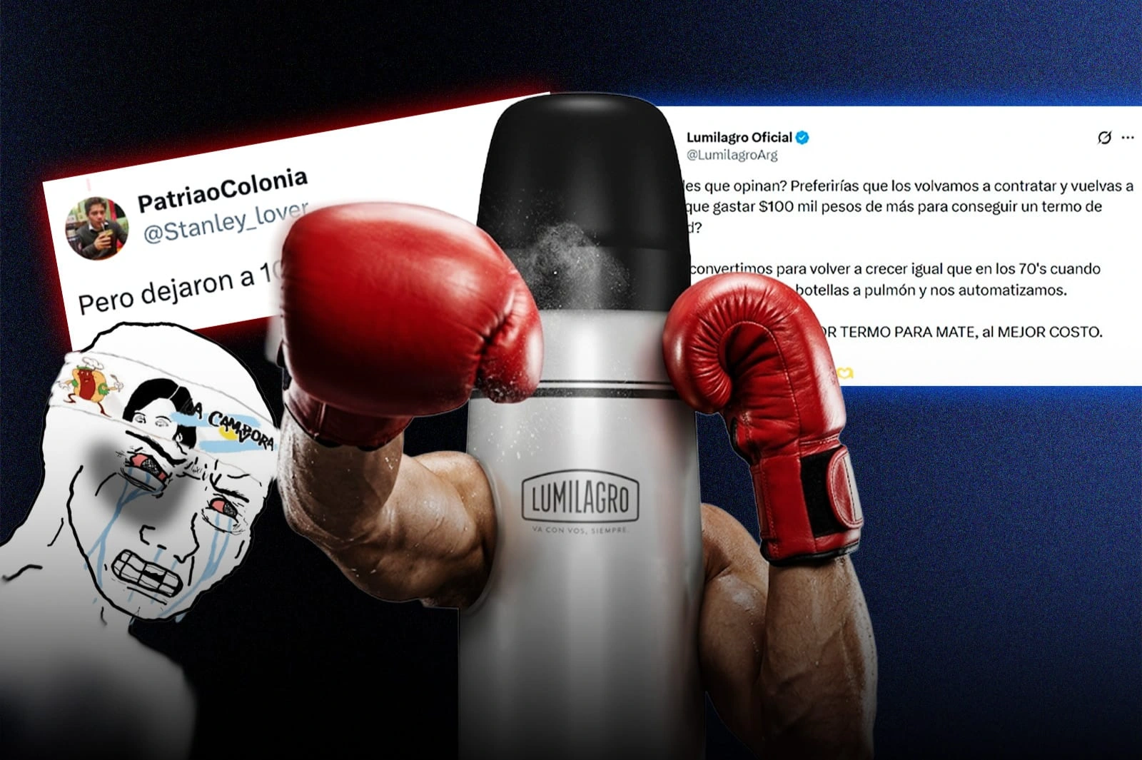 Lumilagro se basó y domó a un kuka: “¿Preferís pagar $100 mil más por un termo?”