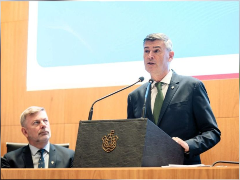 El Intendente Passerini junto al Viceintendente Javier Pretto