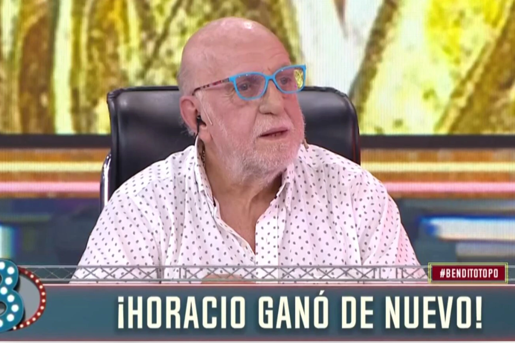 Horacio Pagani ganó la quiniela de Córdoba y su festejo quedó registrado en el vivo