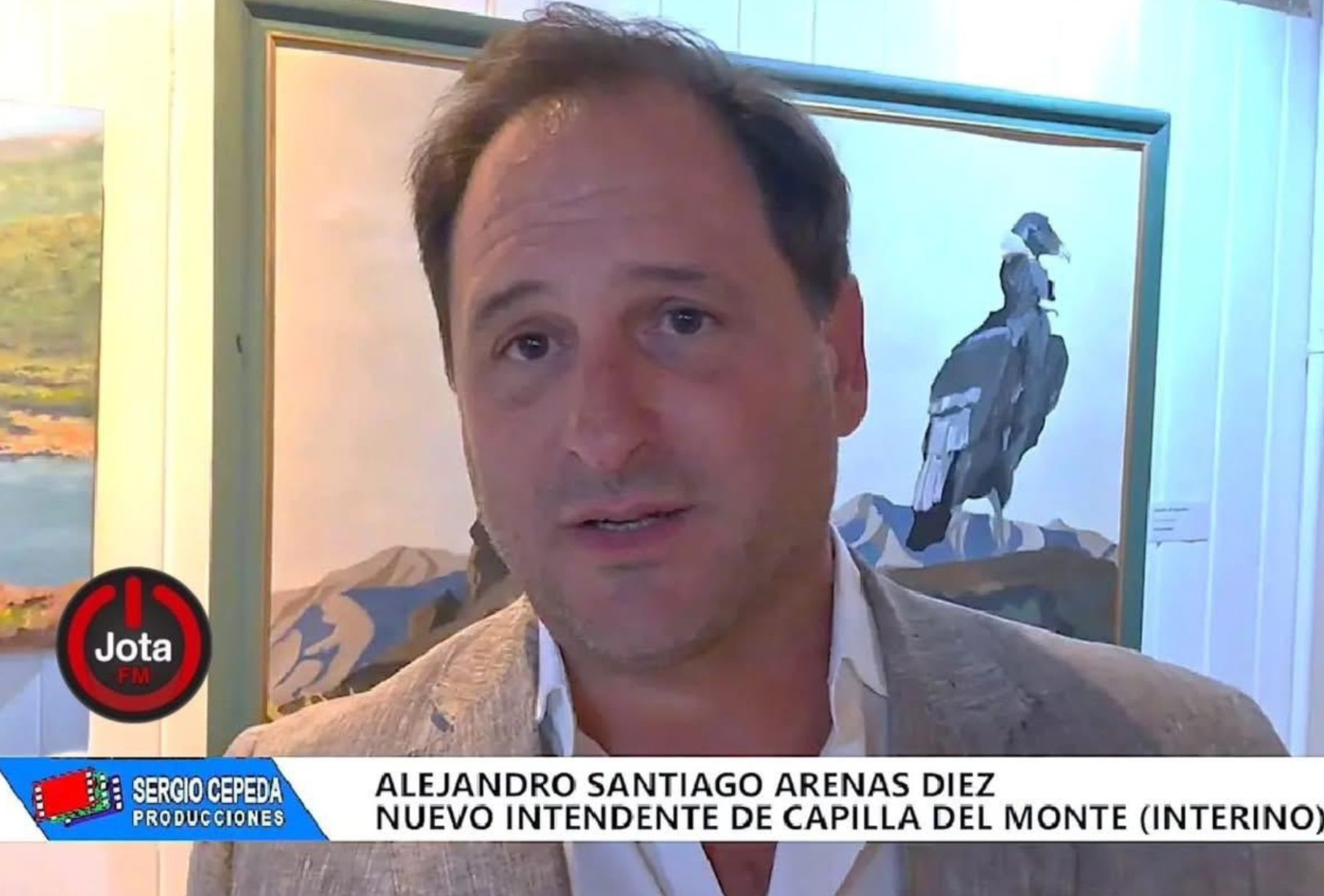 Santiago Arenas, intendente interino de Capilla del Monte