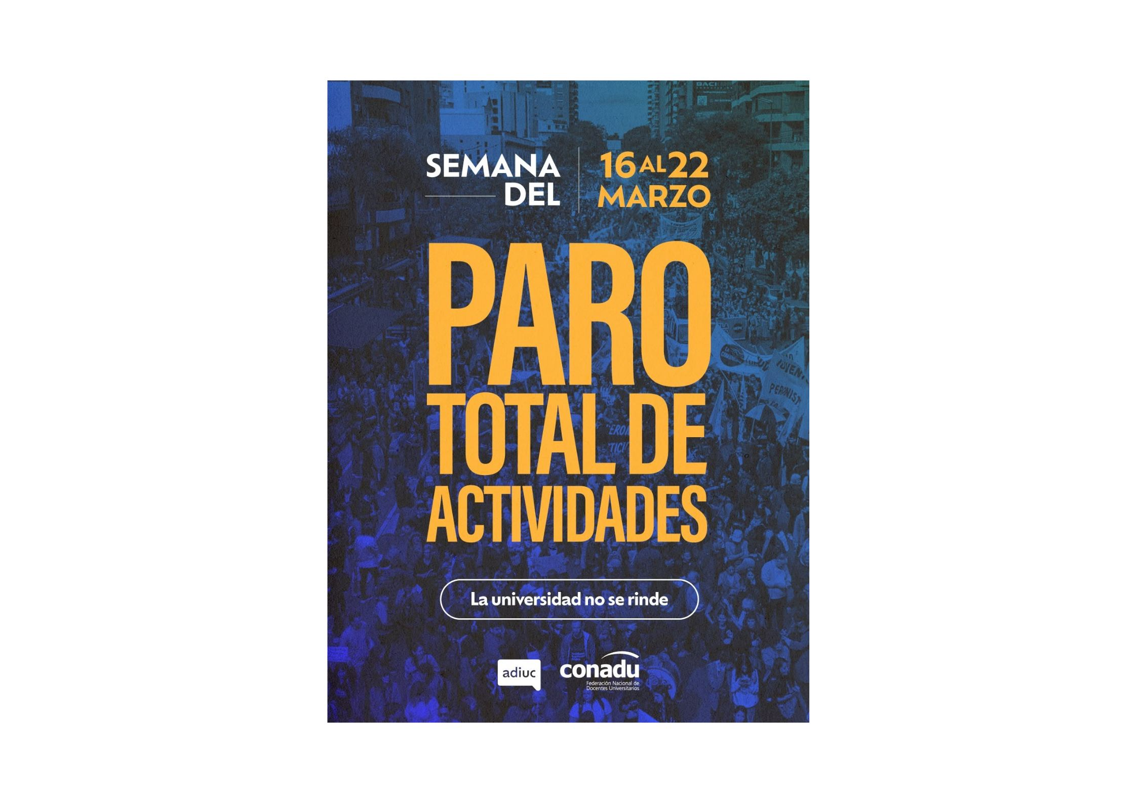 ADIUC amenaza con un paro por tiempo indeterminado en caso de no cumplirse su capricho político.