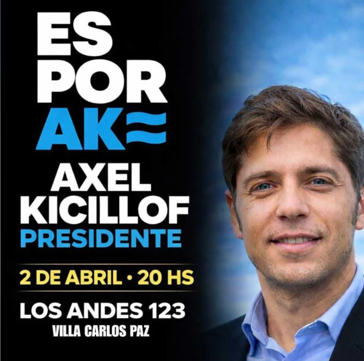 La invitación hecha con evidente inteligencia artificial que se difunde entre los minúsculos sectores que aún militan al kirchnerismo en Córdoba