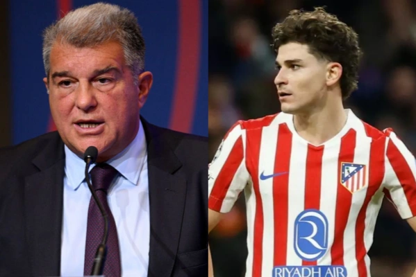 Joan Laporta cooled his interest in Julián Álvarez and disparaged him: 'He is not a player to make the bench blow'