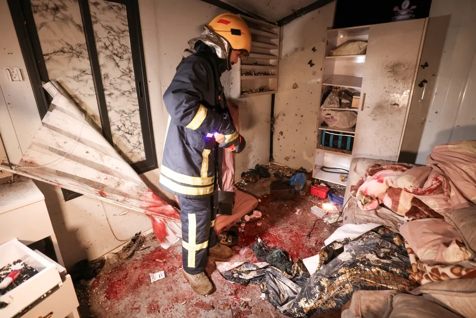 Cuatro mujeres palestinas murieron tras el impacto de un misil iraní en Cisjordania