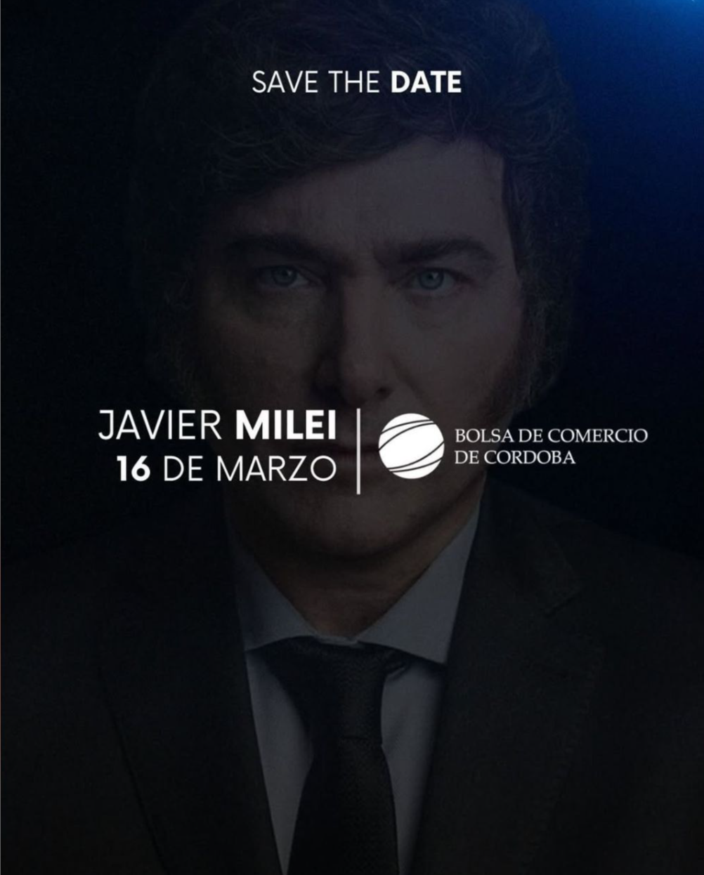El Presidente Javier Milei disertará el próximo lunes 16 de marzo en la Bolsa de Comercio de Córdoba.