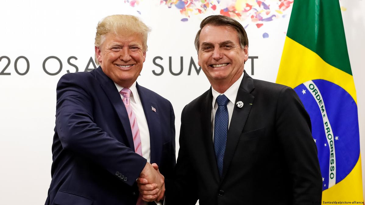 Jair Bolsonaro junto a Donald Trump.