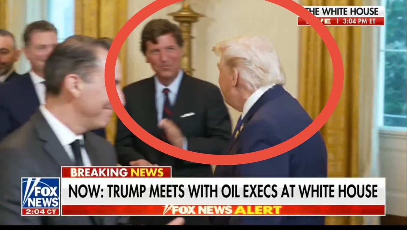 Donald Trump and Tucker Carlson.