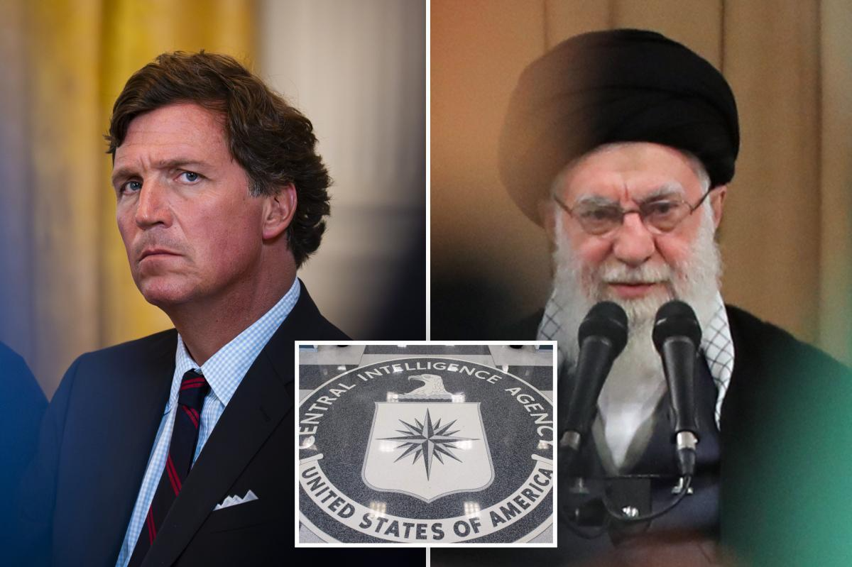 Tucker Carlson and Ali Khamenei.