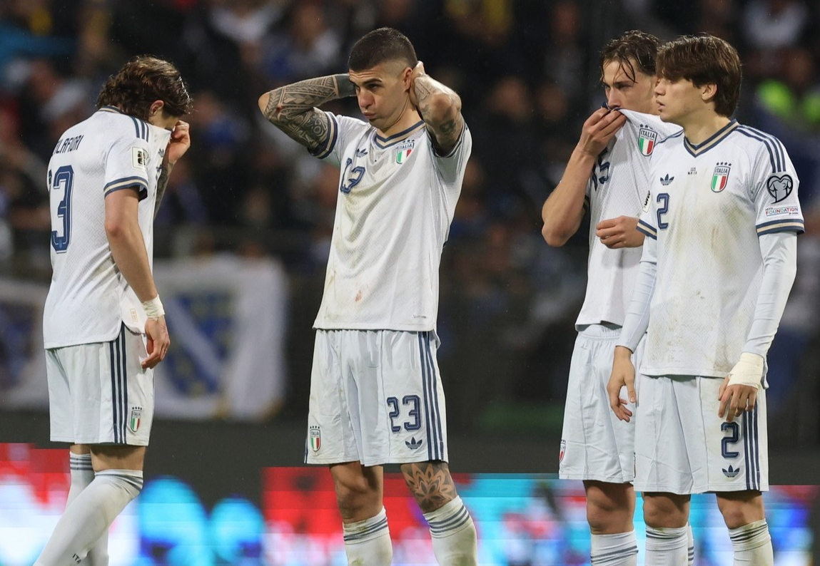 Italia quedó afuera de su tercer Mundial consecutivo