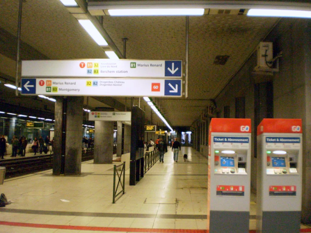 El metro de Bruselas, Bélgica