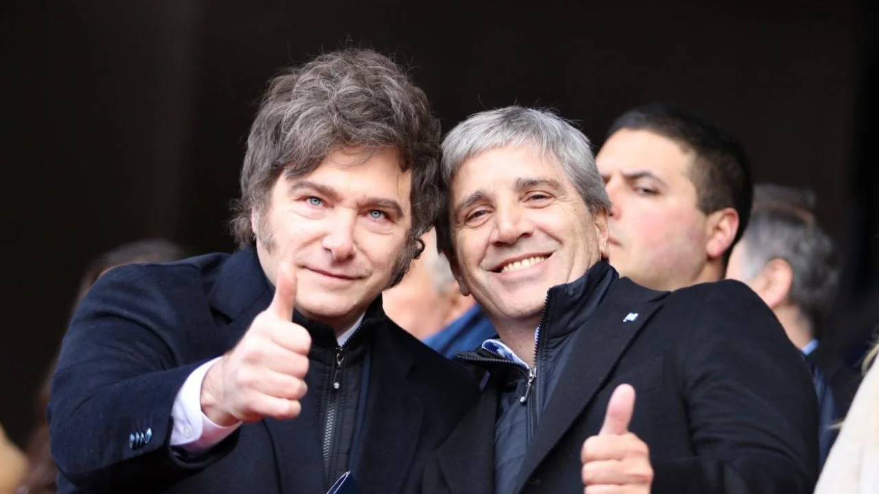 Javier Milei y Luis Caputo.