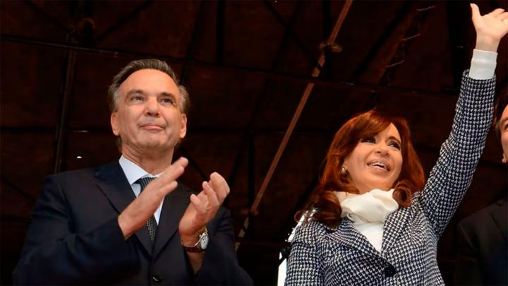 Miguel Ángel Pichetto and Cristina Kirchner.