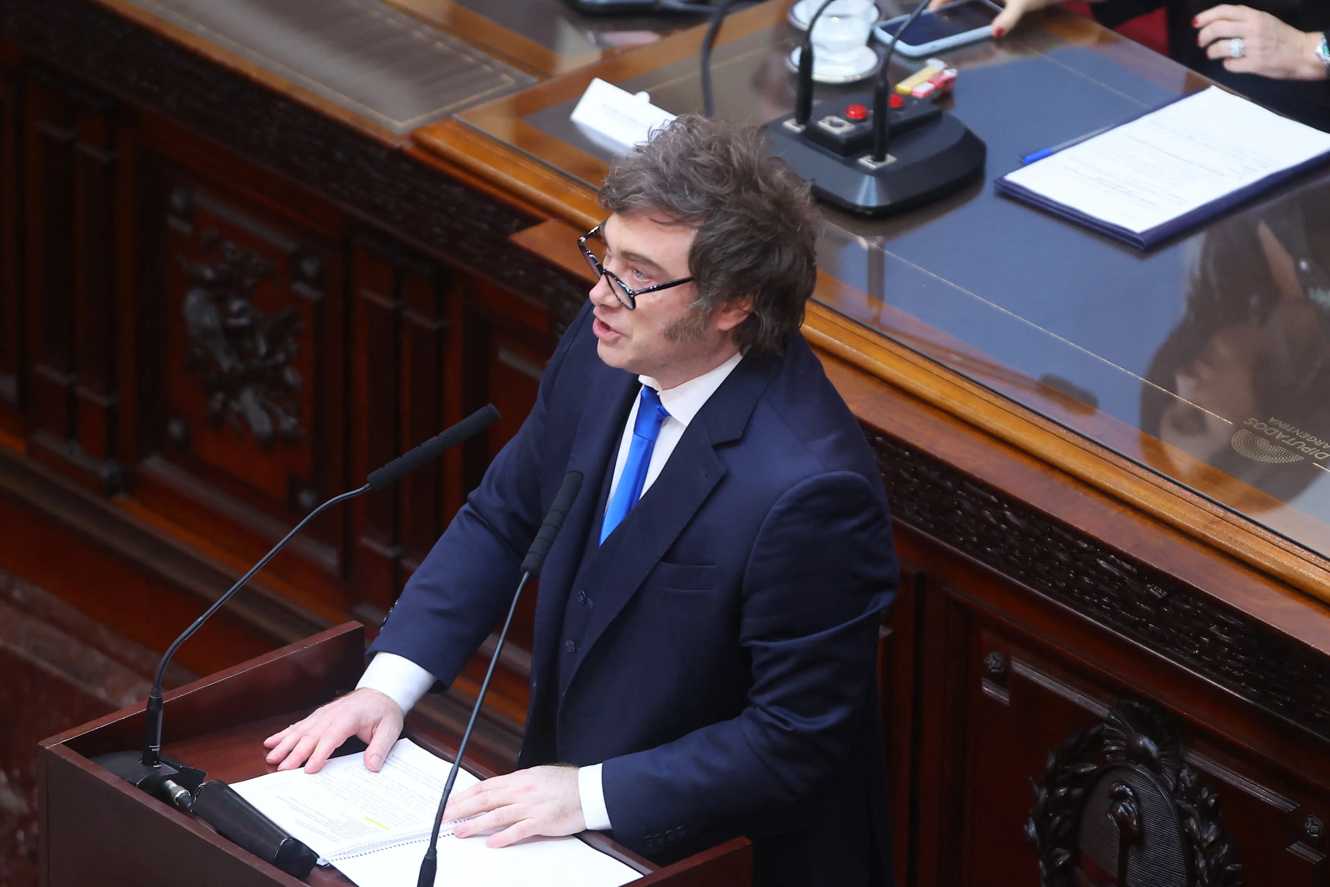 Milei's speech peaked in ratings and had a strong impact on streaming