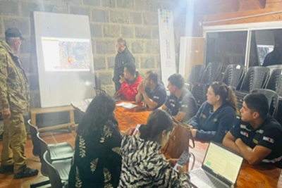 La municipalidad de La Calera asistió a familias locales por la crecida del río Suquía