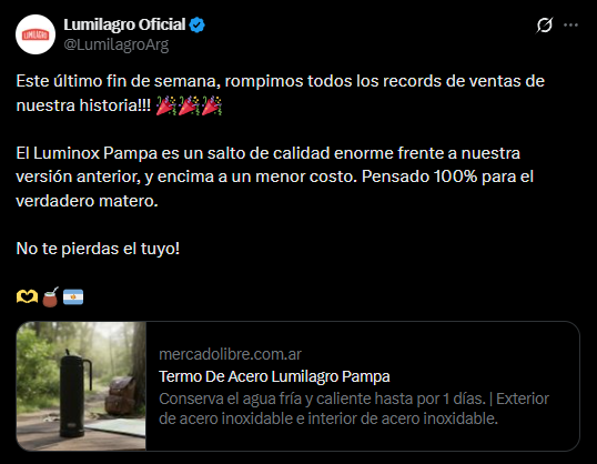 El mensaje de Lumilagro.