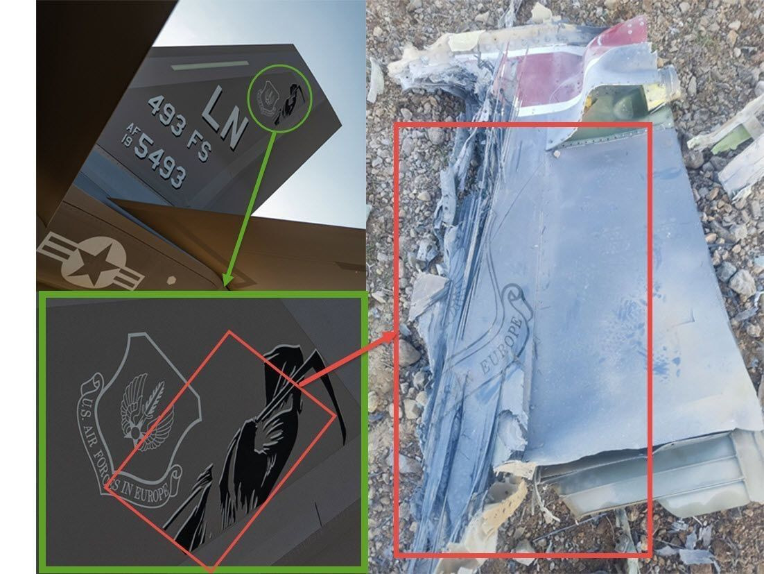 Despite the fact that the terrorist regime in Iran claims to have shot down an F-35, the wreckage determined that it is an F-15E fighter