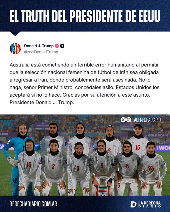 Donald Trump en Truth Social.