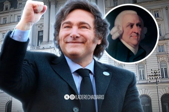 El presidente Javier Milei encabezó un gran homenaje al economista Adam Smith en el Palacio Libertad