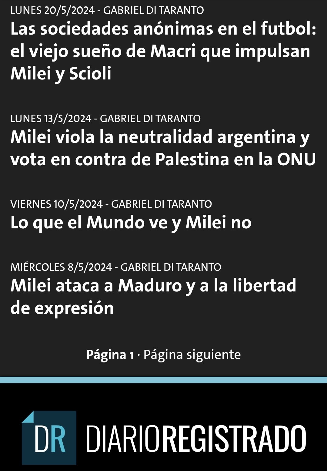 Some of the notes published by the fictitious identity.