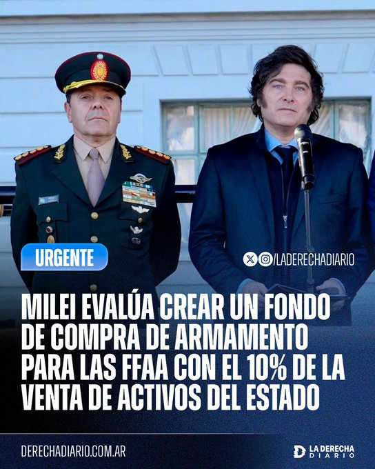 El gobierno evalúa crear un fondo destinado a la compra de armamento militar