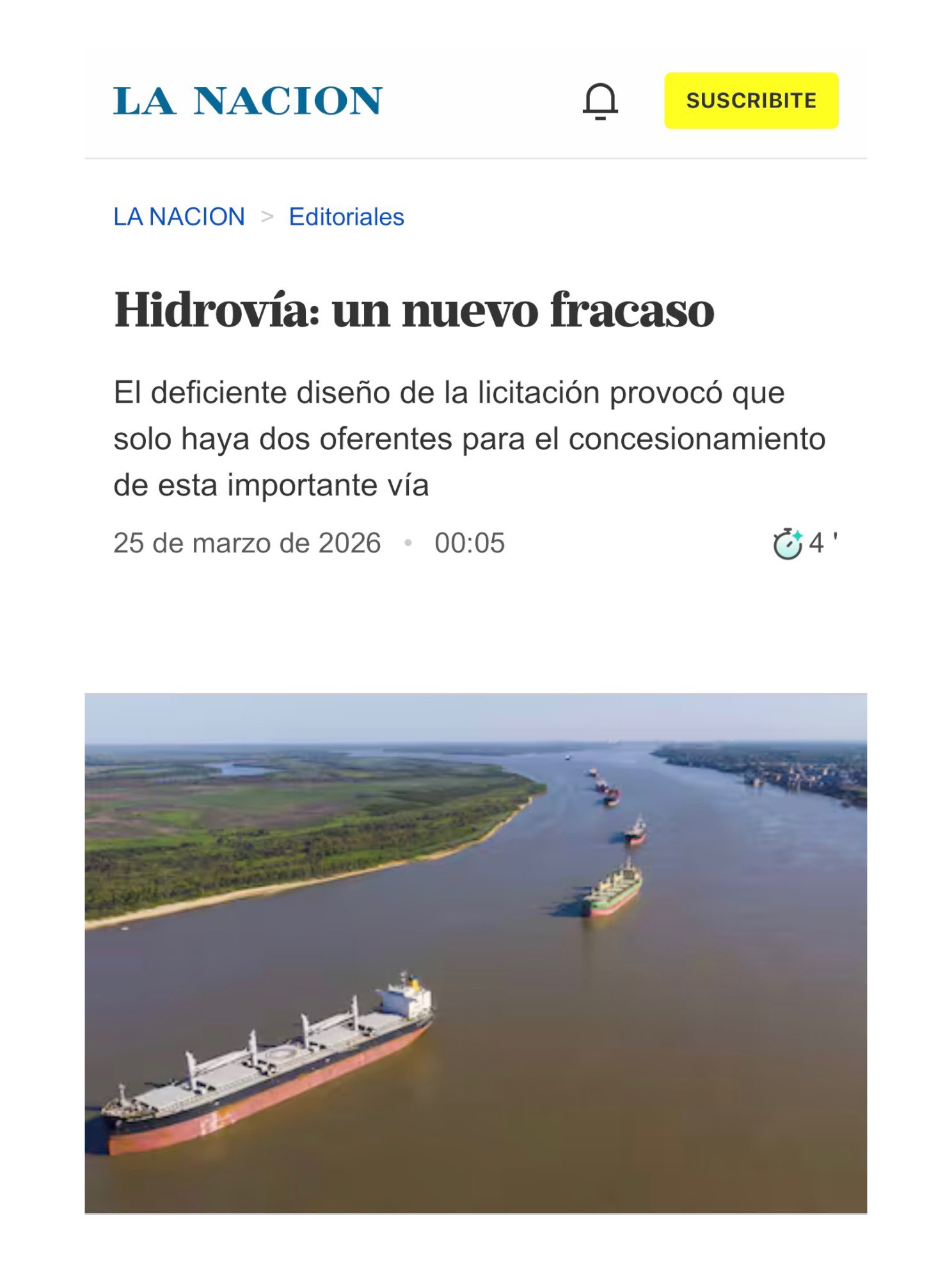 La Nación volvió a insistir en la difusión de información falsa.