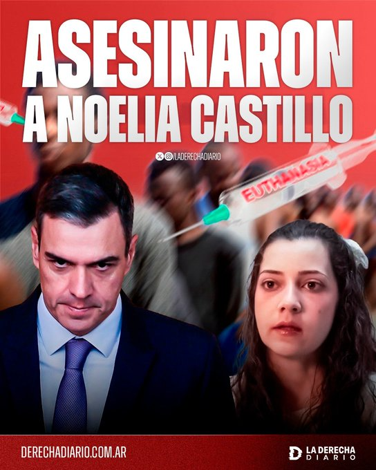 Pedro Sánchez y Noelia Castillo