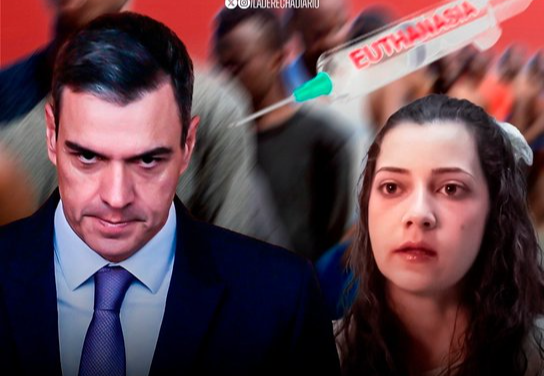 Pedro Sánchez and Noelia Ramos