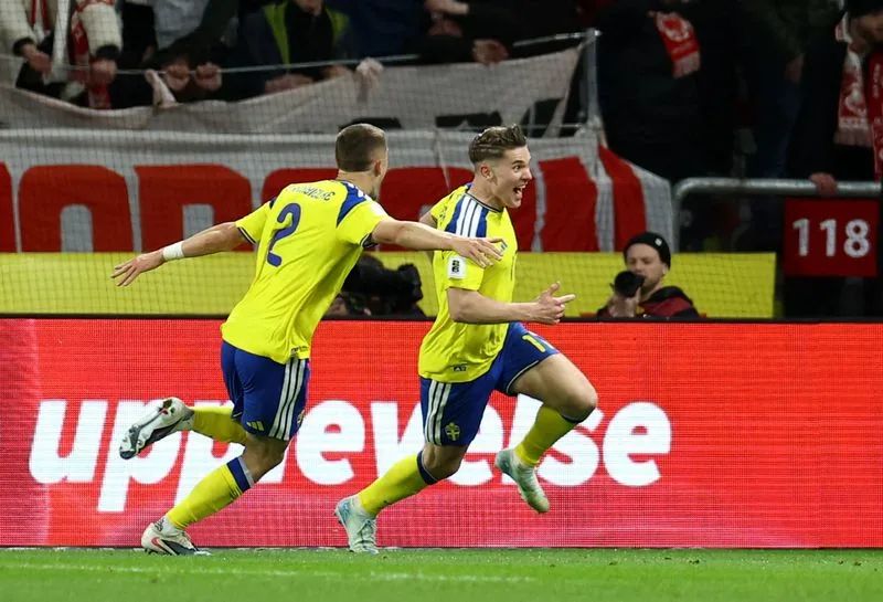 Suecia le ganó a Polonia y estará en el Grupo F del Mundial