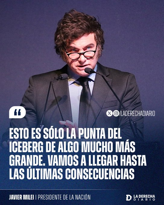 The president, Javier Milei.