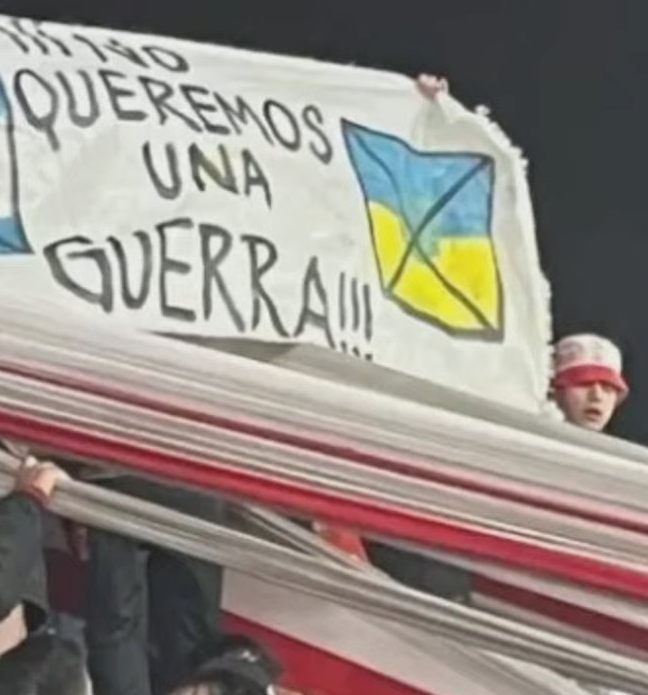 Flag at the Independante stadium.