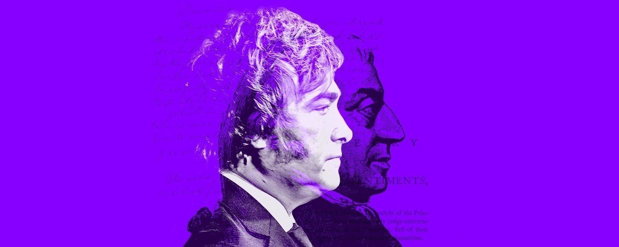 Javier Milei y Adam Smith.