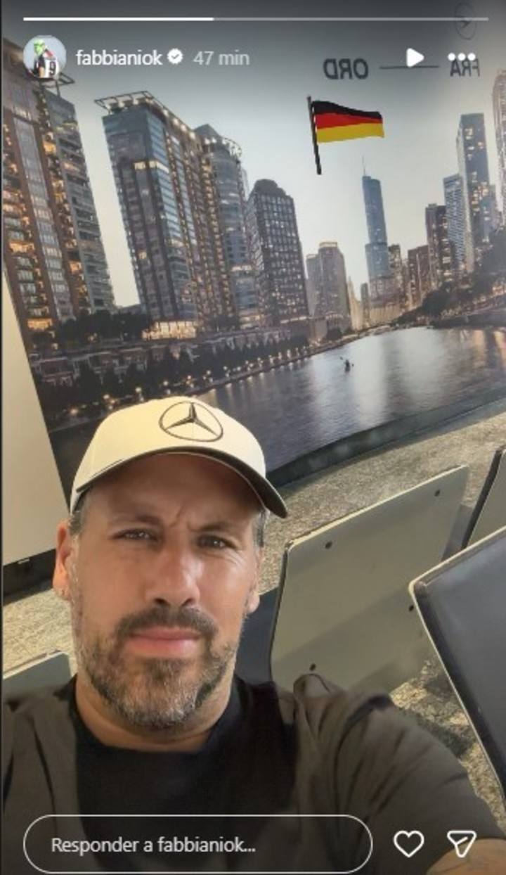 El posteo de Fabbiani en Instagram